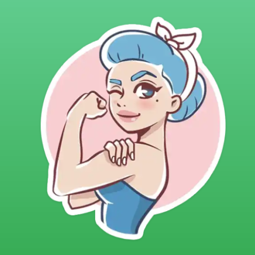 Girls and woman Stickers  - WAStickerApps icon