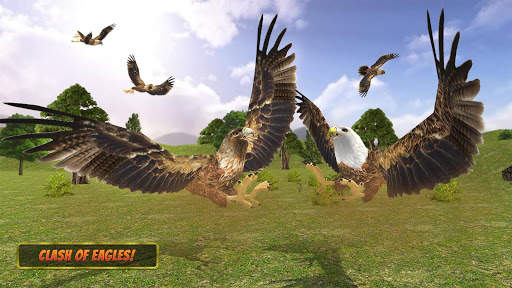 Eagle Simulators 3D Bird Game स्क्रीनशॉट 10