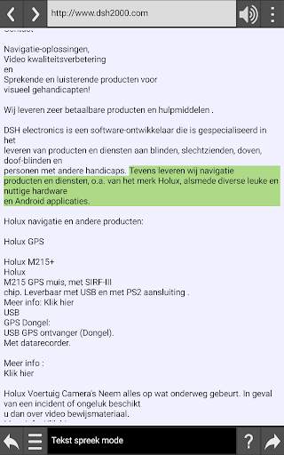 Speaking Browser screenshot 3