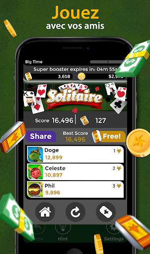 Solitaire - Gagnez de l'argent screenshot 5