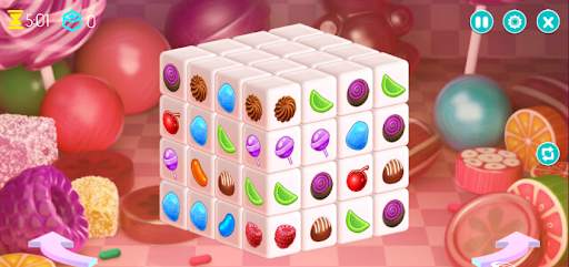 Mahjongg Dimensions Candy - Match Puzzle Master 3D screenshot 3