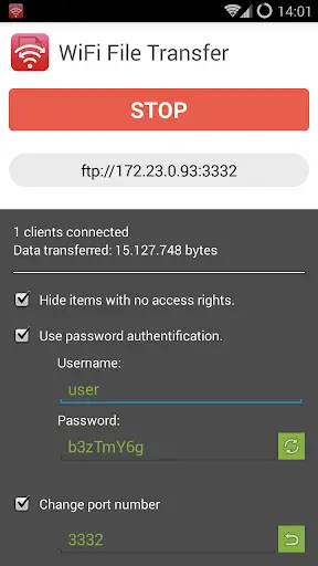 WiFi File Transfer screenshot 2
