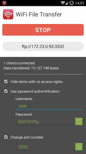 WiFi File Transfer screenshot 2