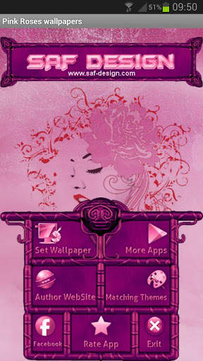 PINK ROSES GO Launcher Theme screenshot 6