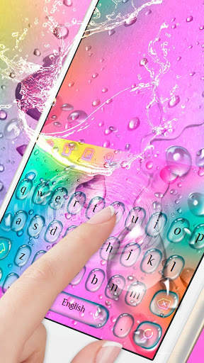 Colorful Water Drops Keyboard screenshot 3
