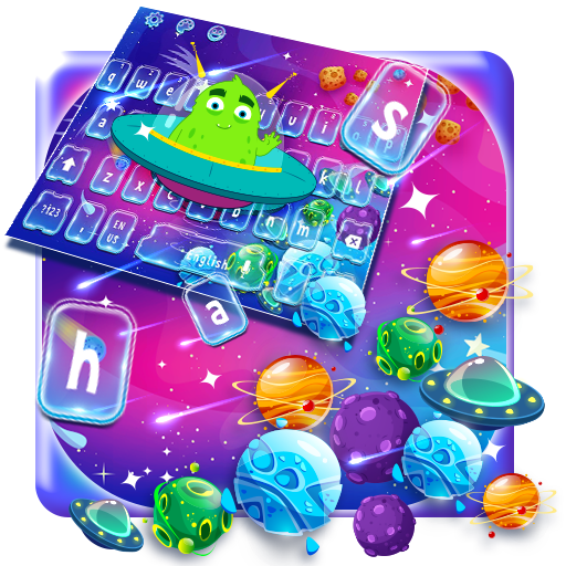 Galaxy Alien Cartoon Keyboard Theme icon