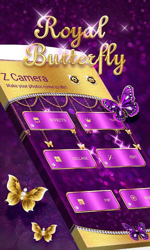 Z CAMERA ROYAL BUTTERFLY THEME screenshot 1