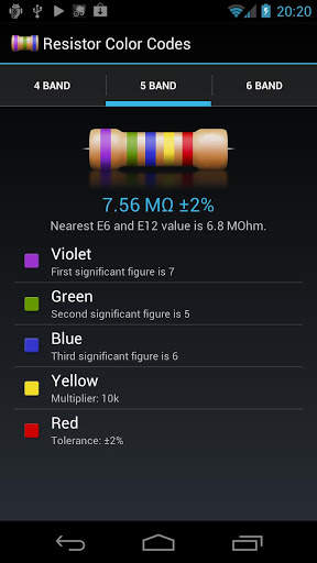 Resistor Color Codes screenshot 1
