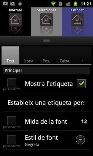 Lightning Launcher - Catalan screenshot 1