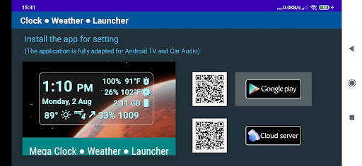 Clock ● Weather ● Launcher screenshot 2
