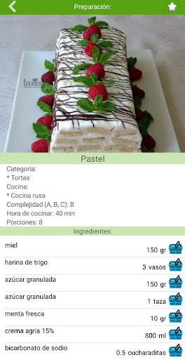Recetas de pasteles screenshot 4
