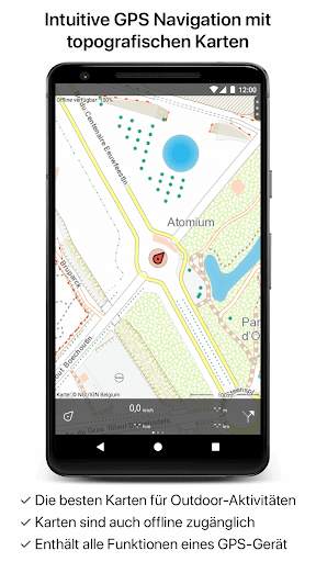 Topo GPS Belgien screenshot 1