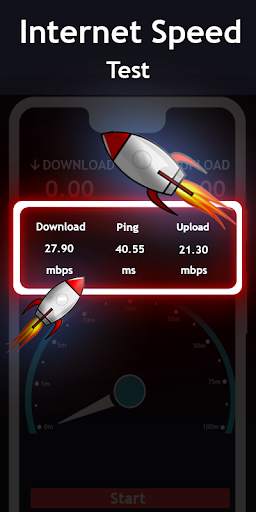 Internet Speed Tester Meter kbps screenshot 3
