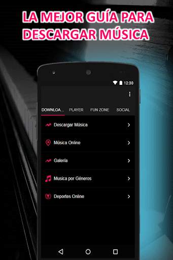 Aplicacion para descargar Música Mp3 Guía screenshot 1