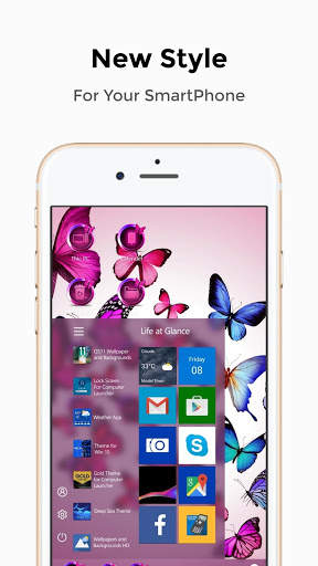 Butterfly Theme for computer launcher screenshot 2
