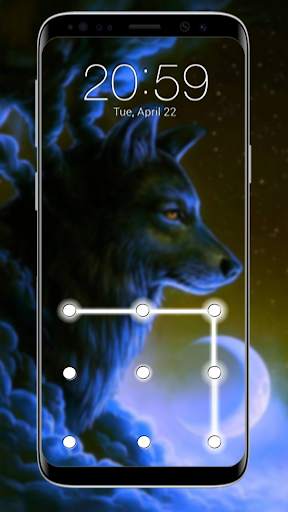 Wolf Pattern Lock Screen screenshot 3