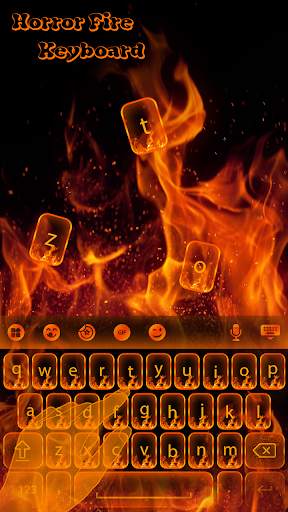 Horror Fire keyboard Theme скриншот 4