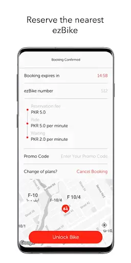 ezBike - Electric Bike Sharing App screenshot 3