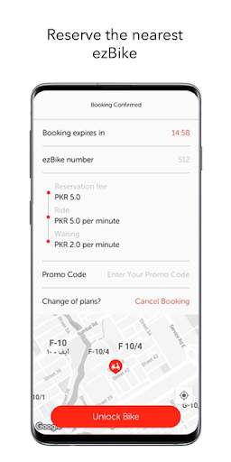 ezBike - Electric Bike Sharing App screenshot 3