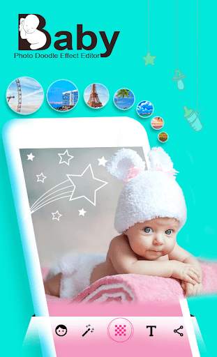 Baby Photo Doodle Effect Editor : Story For Social screenshot 2