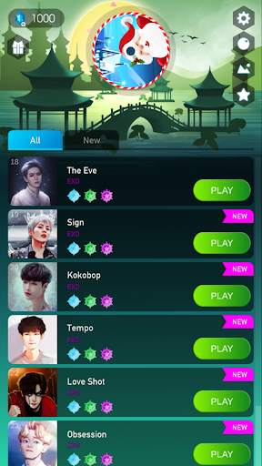EXO Hop: Obsession KPOP Rush Tiles Hop Game 2020! screenshot 1
