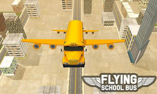 Flying School Bus Sim 2017 screenshot 5