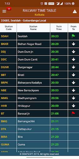 RTT Kolkata: Offline Rail Time screenshot 6