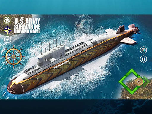 Us Army Submarine Driving Games 2018 screenshot 7