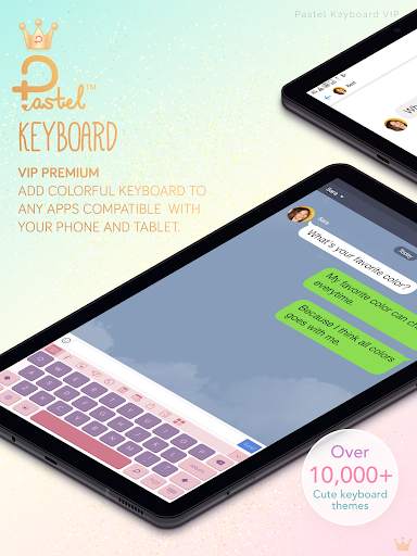Pastel Keyboard Theme Color - VIP Premium screenshot 9