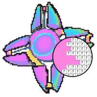 Fidget Spinner Color by Number: Pixel Art No.Color on 9Apps