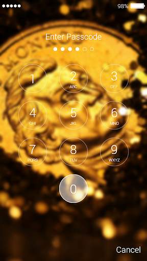 Golden Dollar Lock Screen 4 تصوير الشاشة