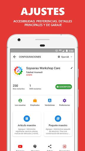 Sayaaraa - Sistema de gestión de garaje o taller screenshot 6