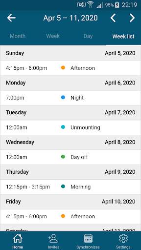 Workshift Calendar free 7 تصوير الشاشة