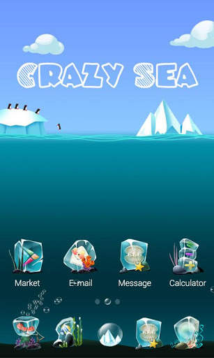 Crazy sea GO Launcher Theme screenshot 2