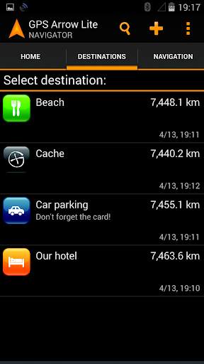 GPS Arrow Navigator LITE screenshot 2
