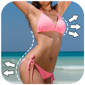 Body shape : Body retouch - Plastic surgery icon
