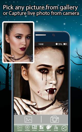 Vampire Photo Camera - Halloween Photo Editor screenshot 2