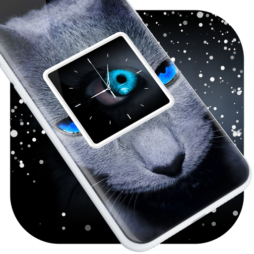 Blue Eyes Clock Live Wallpaper icon