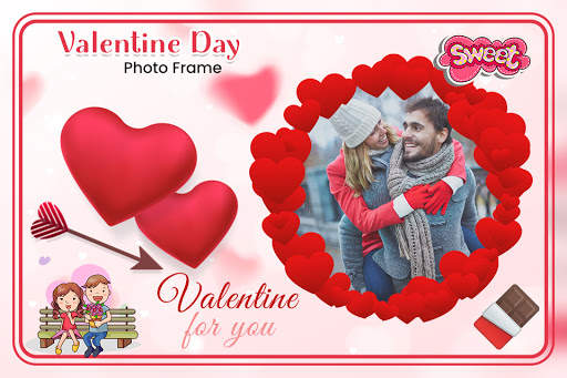 Valentine Day Photo Frame 2021 : Love Photo Frame 4 تصوير الشاشة