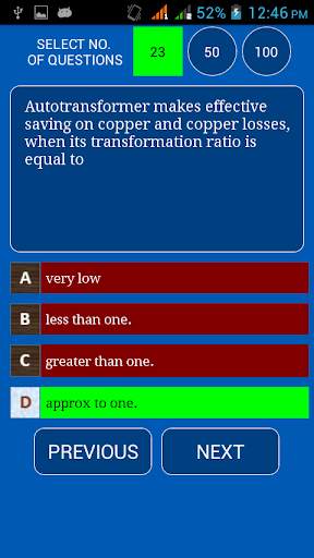 Electric Machines MCQS screenshot 8