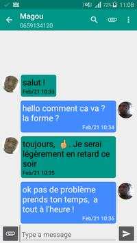 SMS Drop (SMS MMS Messenger) screenshot 1