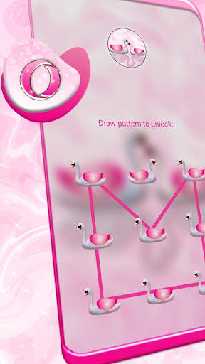 Swan Pink Love Launcher Theme screenshot 4
