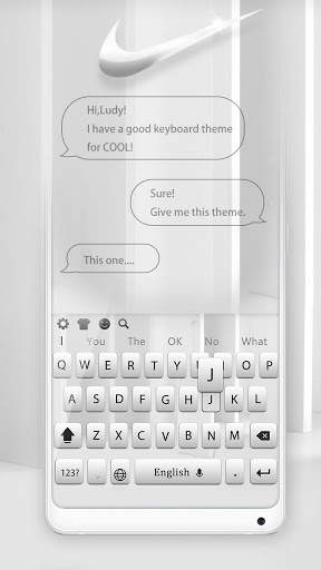 Super clean and simple sports keyboard theme screenshot 3
