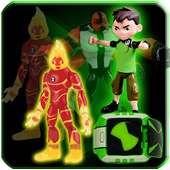 LEGO Ben Ten Omniverse Four Arms Games logo