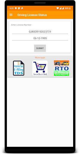 Driving License Status (Learning Driving License) screenshot 2