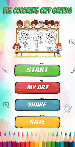 Big Coloring City Greens screenshot 1
