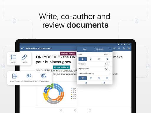 ONLYOFFICE Documents 12 تصوير الشاشة