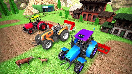 Modern Farming Tractor Driving Games 2021 screenshot 3