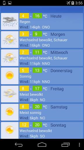 Wetter Wien screenshot 1