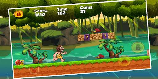 Caveman Adventure : Jungle World Run screenshot 1